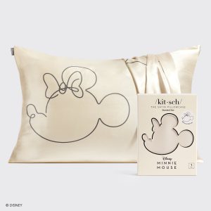 Kitsch x Mickey and Minnie Satin Pillowcase in Mrs. Mouse